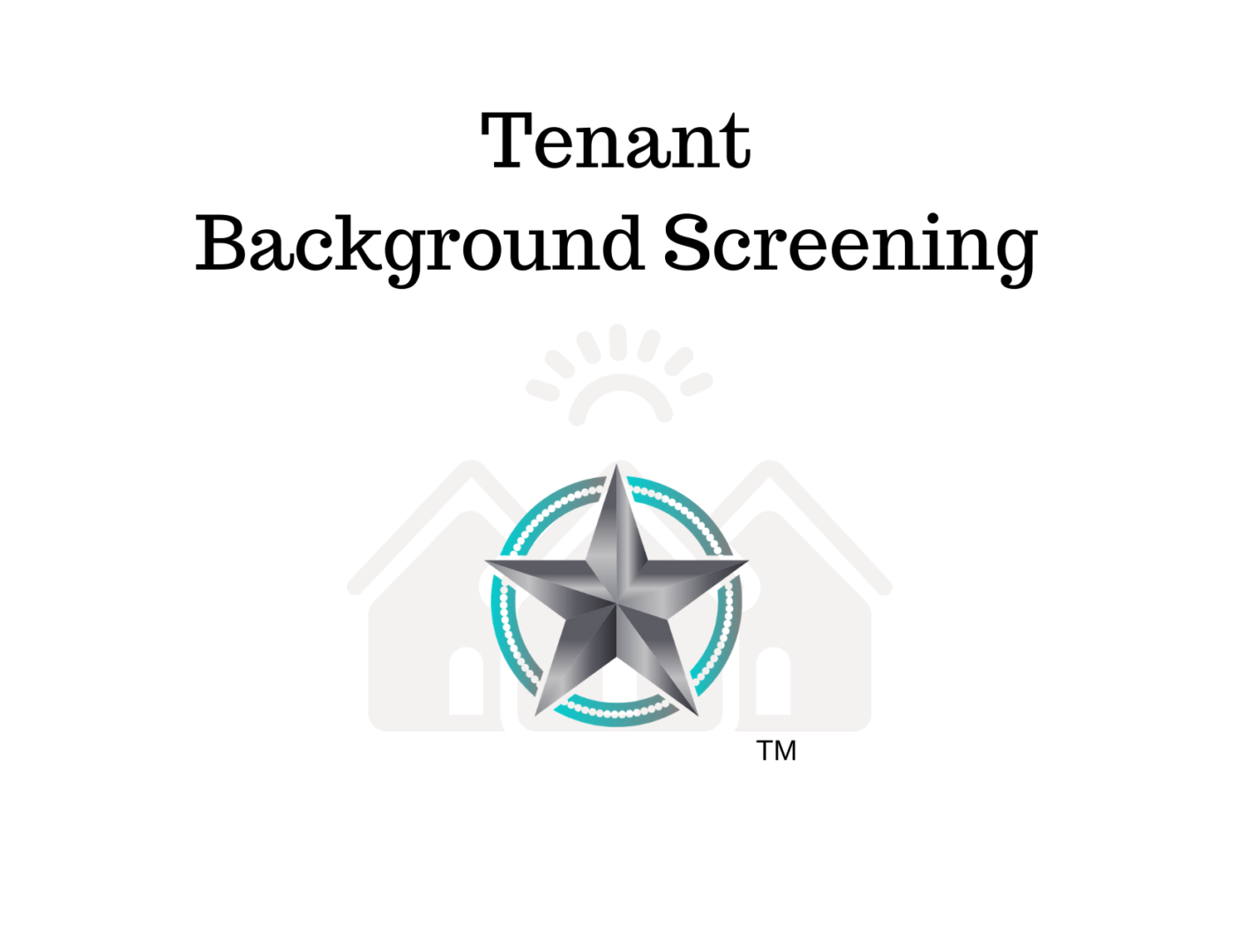 A poster about tenant background screening