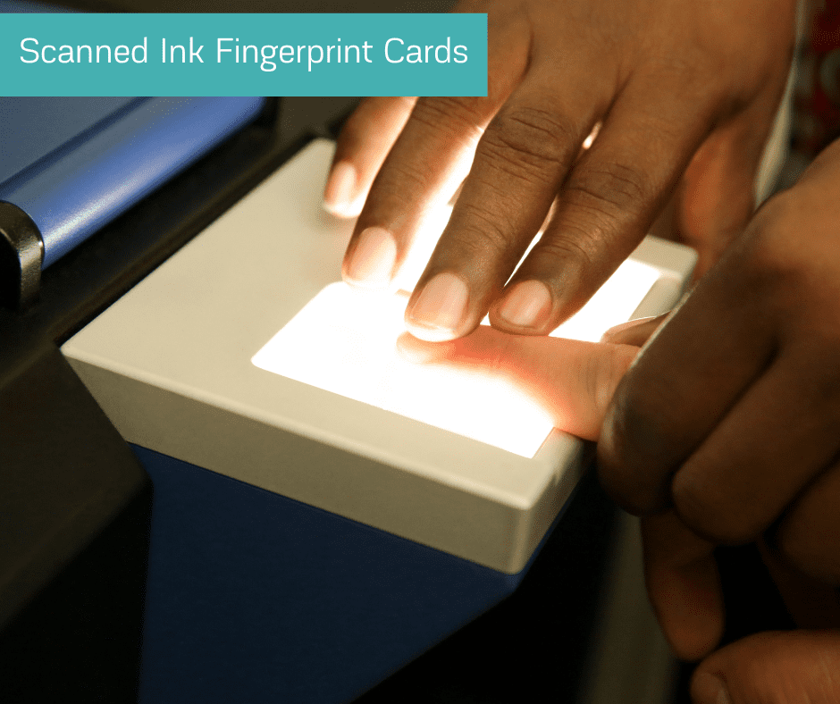 OnPointe Alliance Scanned Ink Fingerprint Card